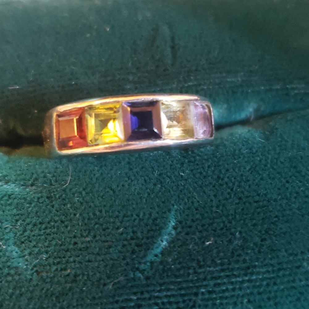 Rainbow ring.